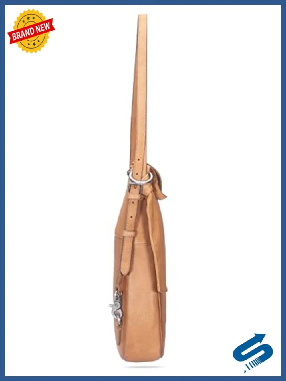 Leather Fashion Backpack, Vintage-Inspired Hobo Style with Interior Pockets